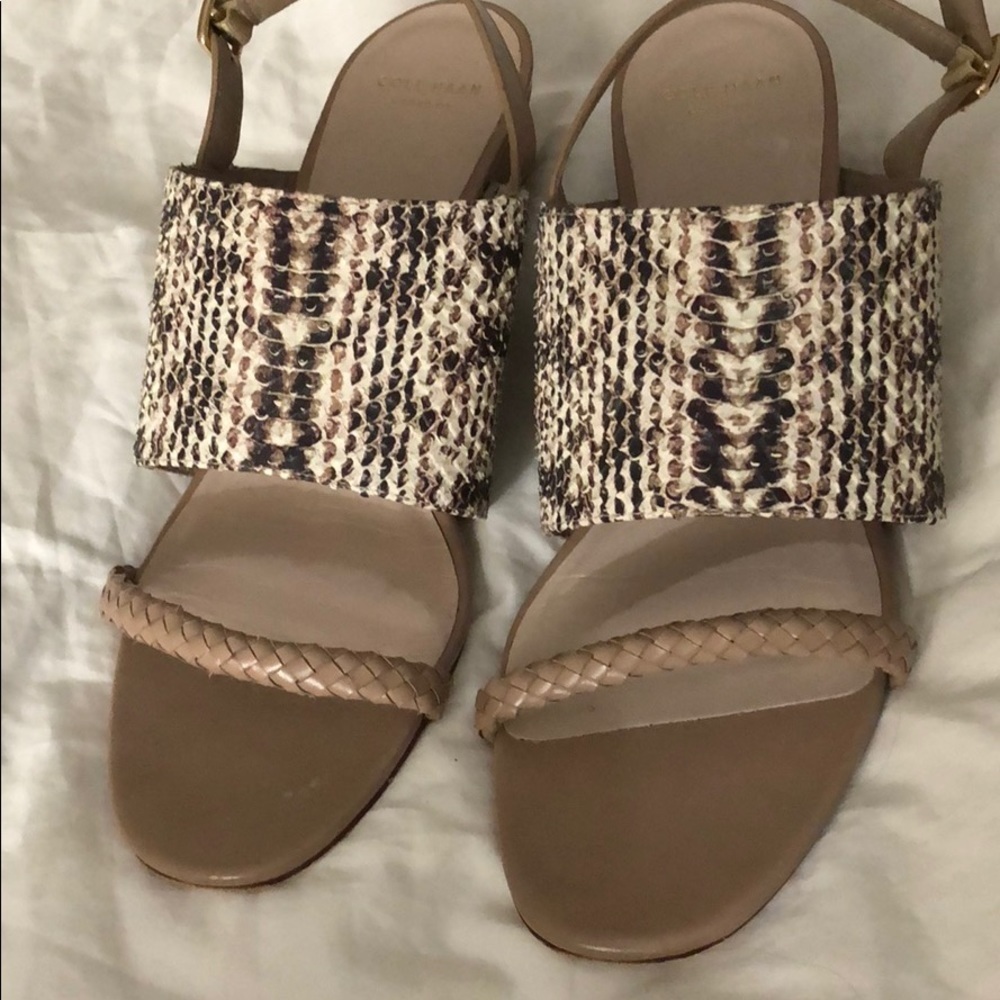 Cole Haan Grandious Wedge Sandals sz 8.5